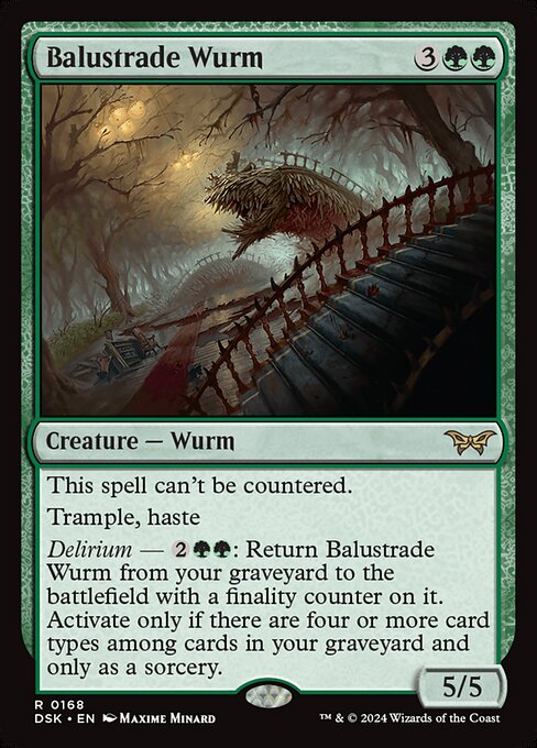 Balustrade Wurm DSK-168 Rare Near Mint Englisch