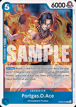 Portgas.D.Ace (OP08-052) (V.1) OP08 Rare Near Mint Englisch