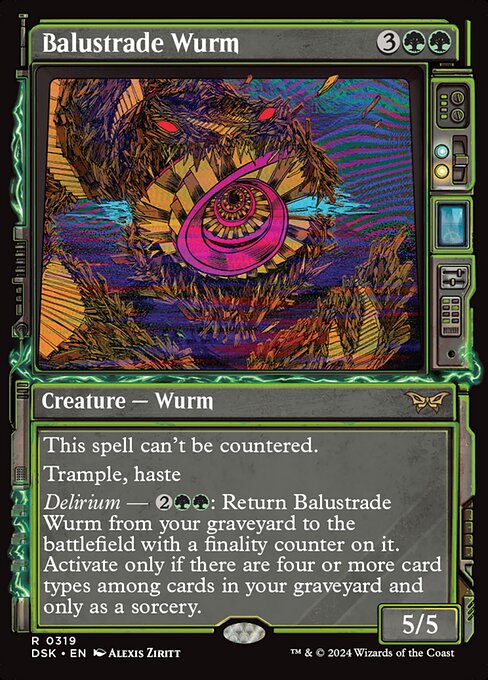 Balustrade Wurm XDSK-319 Rare Near Mint Englisch Foil