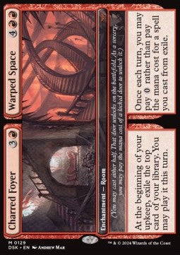 Charred Foyer // Warped Space // Charred Foyer // Warped Space DSK-129 Mythic Near Mint Englisch Foil