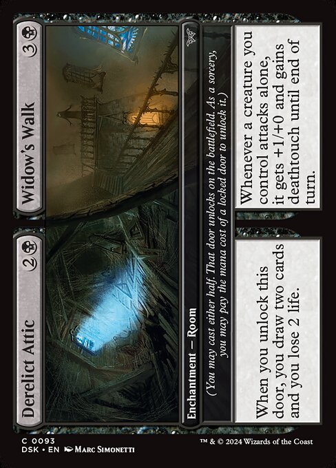 Derelict Attic // Widow's Walk DSK-93 Common Near Mint Englisch Foil
