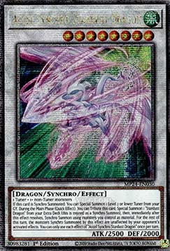 Accel Synchro Stardust Dragon MP24-030 Quarter Century Secret Rare Near Mint Englisch 1. Auflage