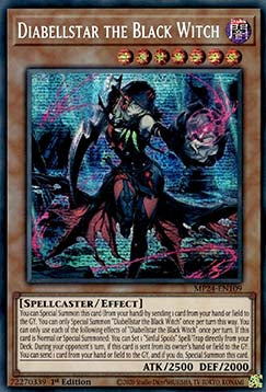 Diabellstar the Black Witch MP24-EN109 Secret Rare Excellent Englisch 1. Auflage