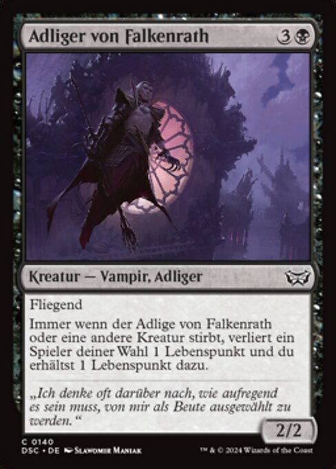 Adliger von Falkenrath DSC-140 Common Near Mint Deutsch