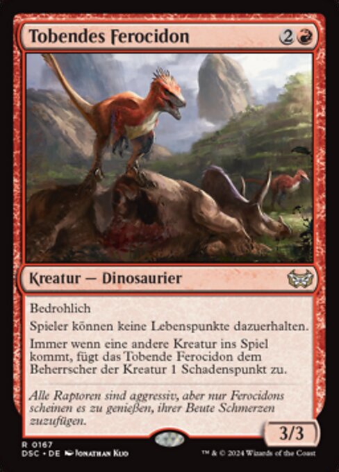 Tobendes Ferocidon DSC-167 Rare Near Mint Deutsch