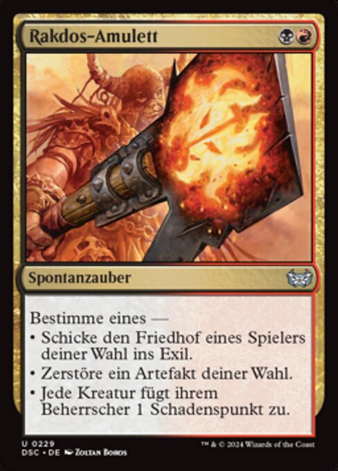 Rakdos-Amulett DSC-229 Uncommon Near Mint Deutsch