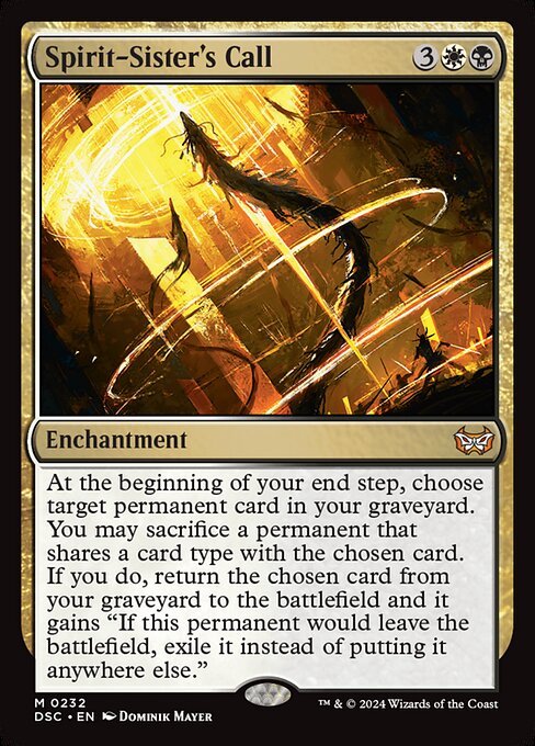 Spirit-Sister's Call DSC-232 Mythic Near Mint Englisch