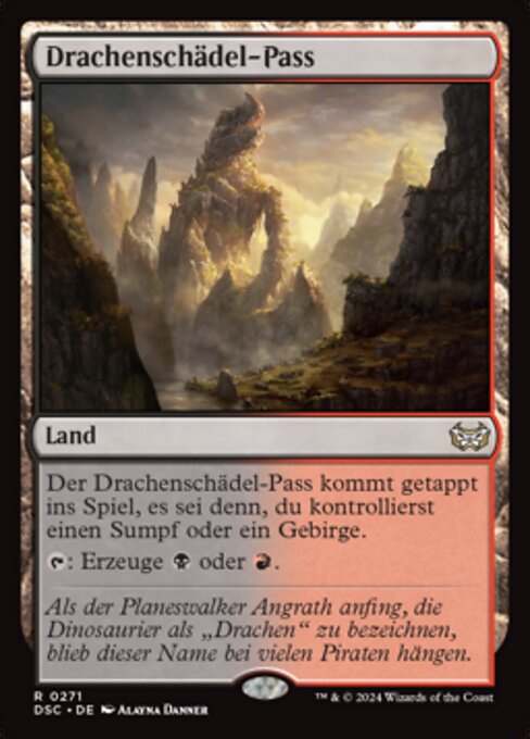 Drachenschädel-Pass DSC-271 Rare Near Mint Deutsch