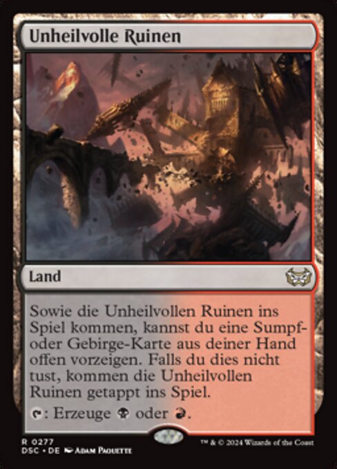 Unheilvolle Ruinen DSC-277 Rare Near Mint Deutsch