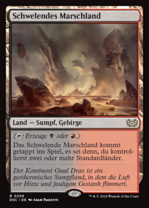 Schwelendes Marschland DSC-299 Rare Near Mint Deutsch