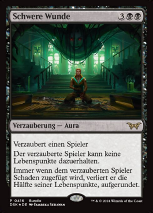 Schwere Wunde (V.3) PDSK-416 Rare Near Mint Deutsch Foil