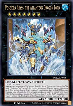 Poseidra Abyss, the Atlantean Dragon Lord ROTA-043 Ultra Rare Light Played Englisch 1. Auflage