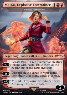 Chandra, Flamecaller SLDCTSS-807 Mythic Near Mint Japanisch Foil