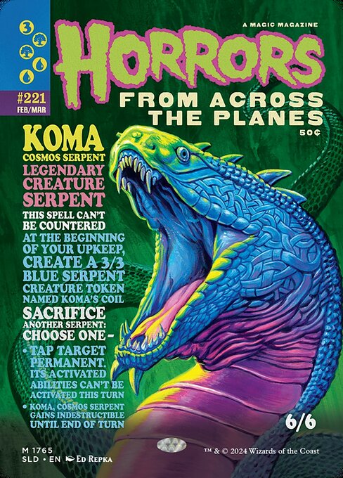 Koma, Cosmos Serpent SLDCTSS-1765 Mythic Near Mint Englisch Foil