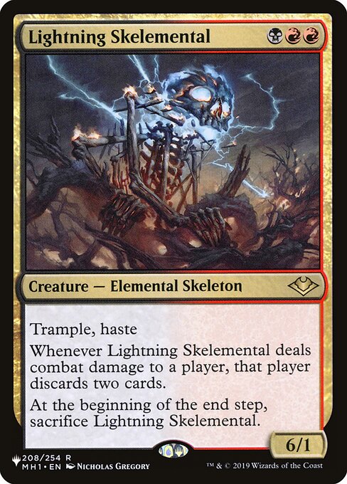 Lightning Skelemental MB2R- Rare Excellent Englisch