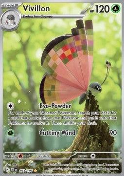 Vivillon SSP-193 Illustration Rare Played Deutsch
