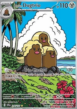 Alola-Digdri SSP-208 Illustration Rare Excellent Deutsch