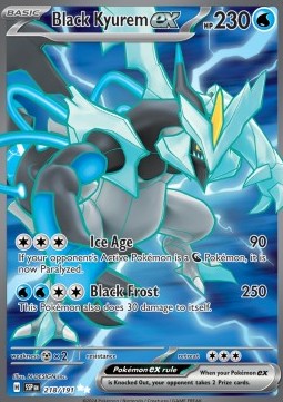 Schwarzes Kyurem ex SSP-218 Ultra Rare Excellent Deutsch