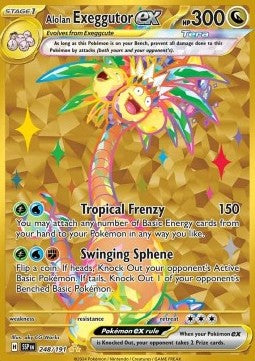 Alolan Exeggutor ex SSP-248 Secret Rare Near Mint Englisch