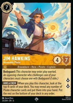 Jim Hawkins - Ehrenhafter Pirat 6AZS-25 Super Rare Near Mint Deutsch