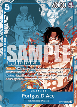 Portgas.D.Ace (OP07-053) (V.2) UP Rare Near Mint Englisch