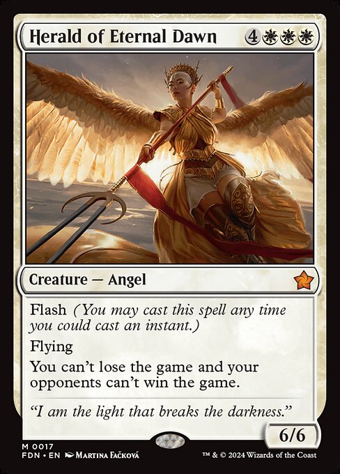 Herald of Eternal Dawn FDN-17 Mythic Excellent Englisch Foil