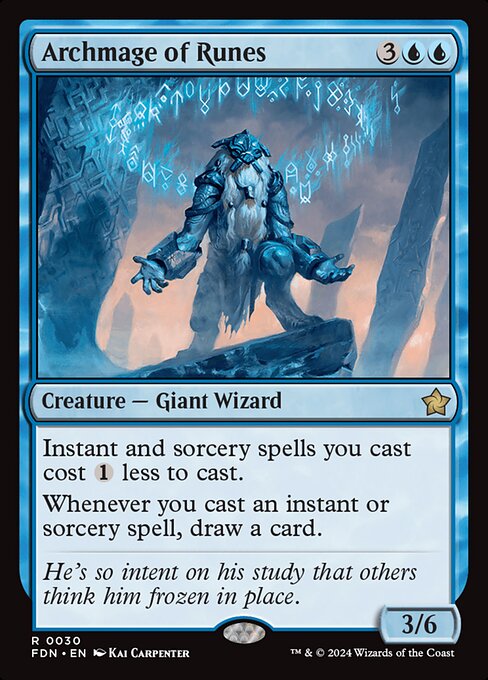 Archmage of Runes FDN-30 Rare Near Mint Englisch Foil