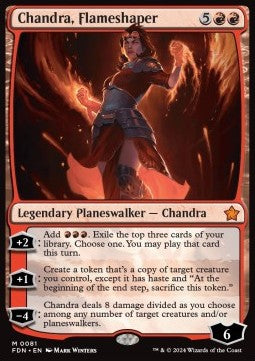Chandra, Flameshaper FDN-81 Mythic Excellent Englisch