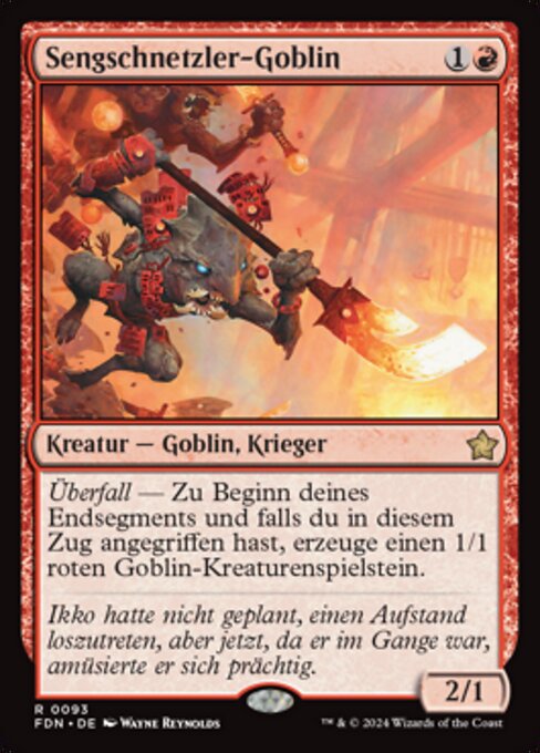 Sengschnetzler-Goblin FDN-93 Rare Excellent Deutsch