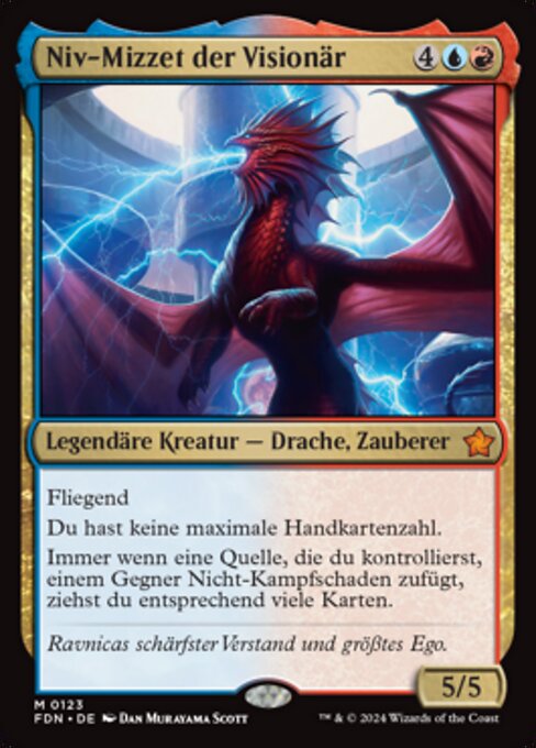 Niv-Mizzet der Visionär FDN-123 Mythic Near Mint Deutsch