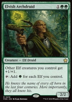Elfischer Erzdruide FDN-219 Rare Near Mint Deutsch