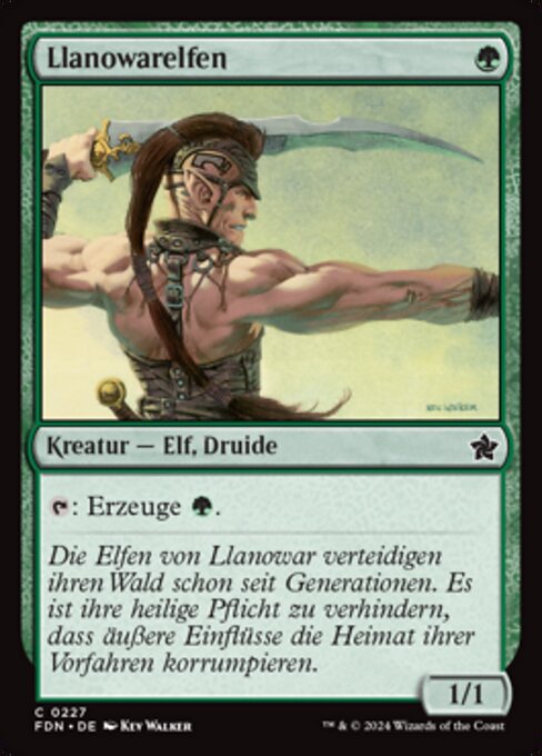 Llanowarelfen FDN-227 Common Near Mint Deutsch