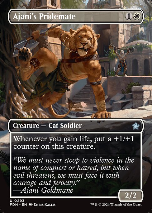 Ajani's Pridemate XFDN-293 Uncommon Near Mint Englisch Foil