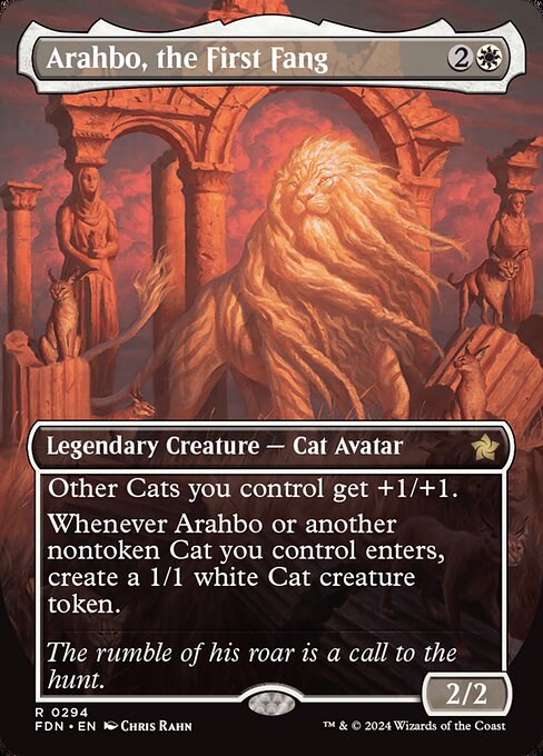 Arahbo, the First Fang XFDN-294 Rare Near Mint Englisch