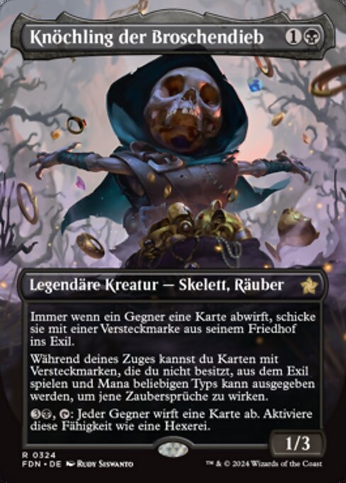 Knöchling der Broschendieb (V.1) XFDN-324 Rare Excellent Deutsch