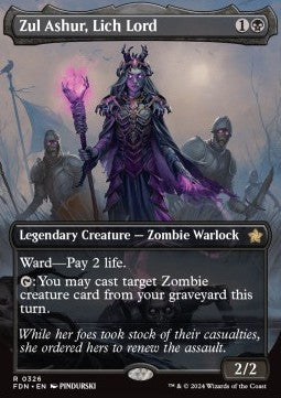 Zul Ashur, Lich Lord (V.1) XFDN-326 Rare Near Mint Englisch Foil