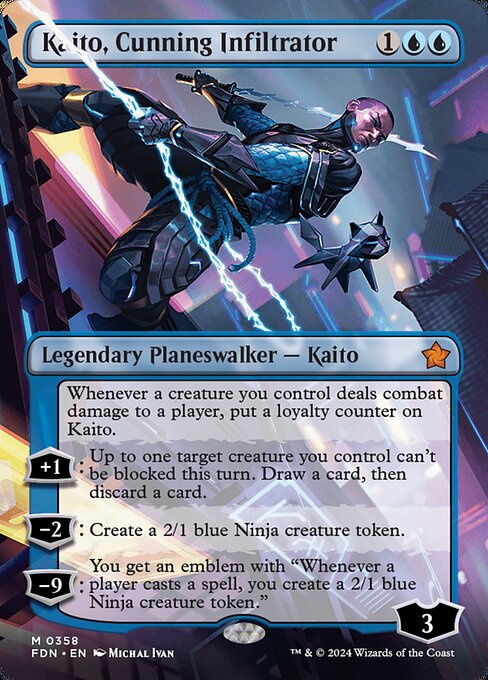 Kaito, Cunning Infiltrator XFDN-358 Mythic Near Mint Englisch