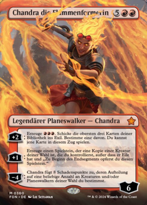 Chandra die Flammenformerin (V.1) XFDN-360 Mythic Near Mint Deutsch