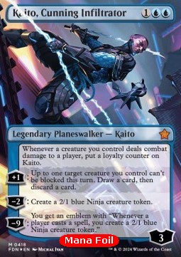 Kaito, Cunning Infiltrator XFDN-418 Mythic Near Mint Englisch Foil