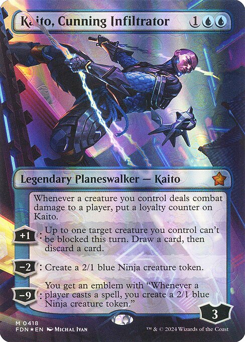 Kaito, Cunning Infiltrator XFDN-418 Mythic Near Mint Englisch Foil