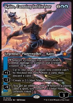 Kaito, Cunning Infiltrator XFDN-424 Mythic Near Mint Englisch Foil