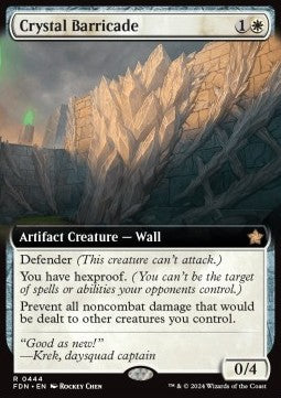 Kristallbarrikade (V.3) XFDN-444 Rare Near Mint Deutsch Foil