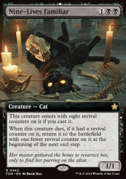 Nine-Lives Familiar XFDN-462 Rare Near Mint Englisch Foil