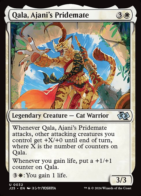 Qala, Ajani's Pridemate J25-32 Uncommon Near Mint Englisch