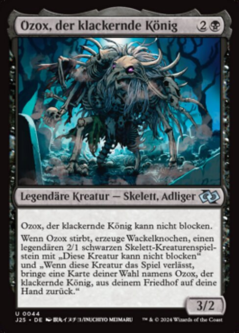 Ozox, der klackernde König J25-44 Uncommon Near Mint Deutsch