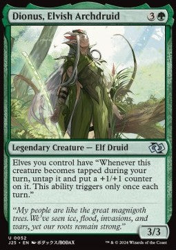 Dionus, Elvish Archdruid J25-52 Uncommon Near Mint Englisch