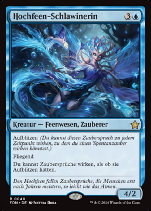 Hochfeen-Schlawinerin FDN-40 Rare Near Mint Deutsch Foil