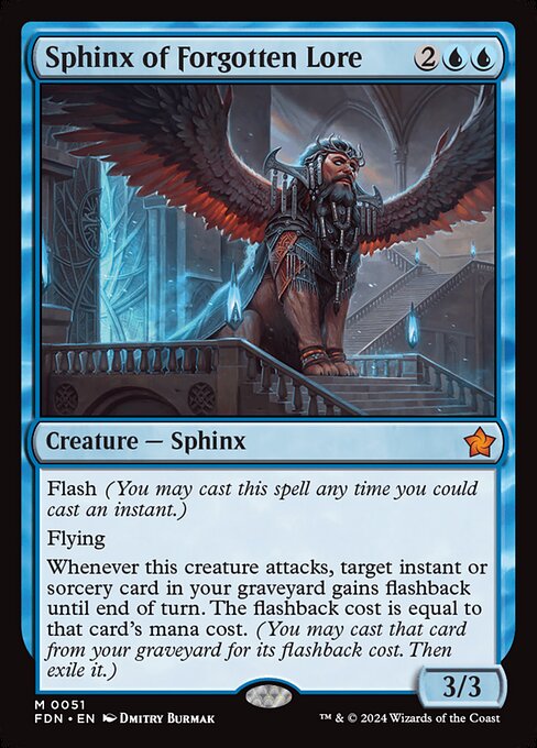 Sphinx of Forgotten Lore FDN-51 Mythic Near Mint Englisch