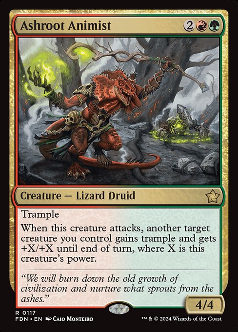 Ashroot Animist FDN-117 Rare Near Mint Englisch Foil