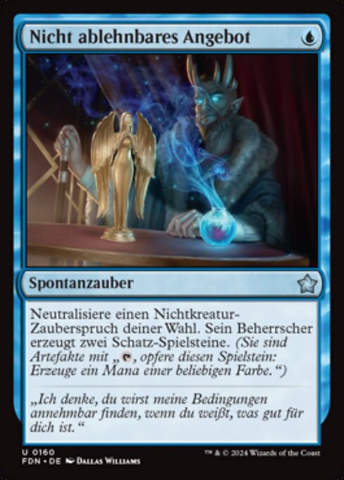Nicht ablehnbares Angebot FDN-160 Uncommon Excellent Deutsch Foil